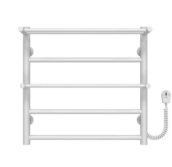 Электрический полотенцесушитель Deffi Терма Плюс П5 500х500 правое подключение белый C.TA.50.50.5.E.W.R.5