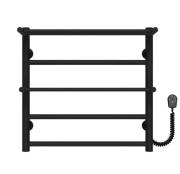 Електрична сушарка для рушників Deffi Терма Плюс П5 500х500 праве підключення чорний C.TA.50.50.5.E.B.R.5