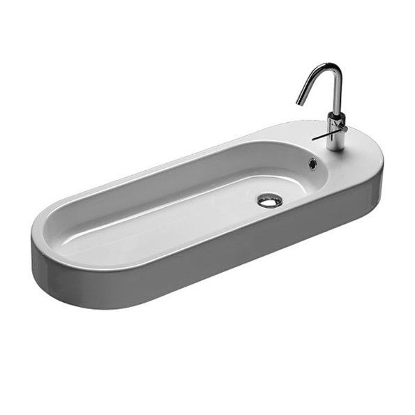 Раковина для ванной Hatria Area 100x35 см керамика белый 00Y0W101