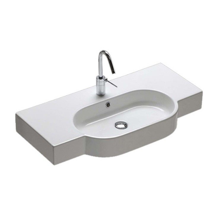 Раковина для ванної Hatria Area 90х45 см кераміка білий 00YXA001