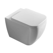 Унитаз напольный Hatria Bianca 52х36 см безободковый санитарная керамика белый глянцевый 01Y3AL01