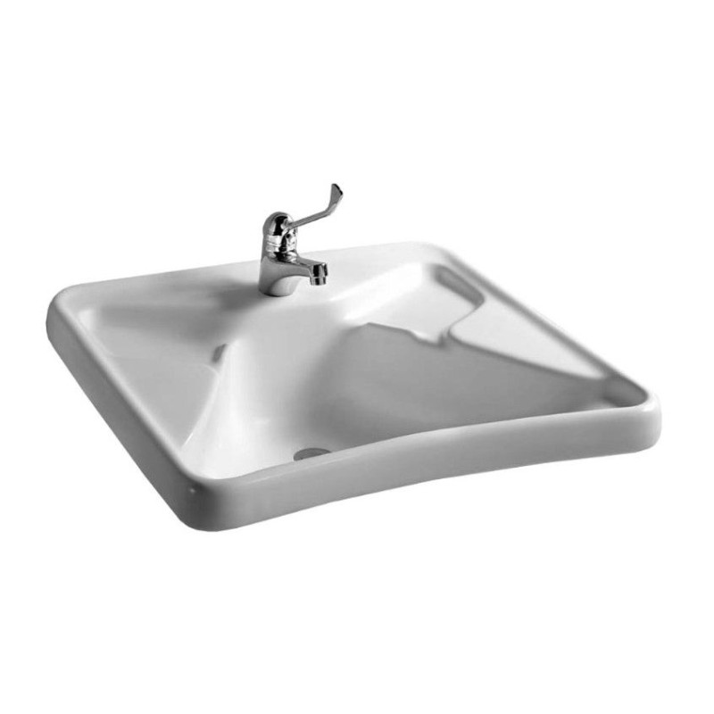 Раковина для ванной Hatria Autonomy 68х60 см керамика белый 00Y0BV01