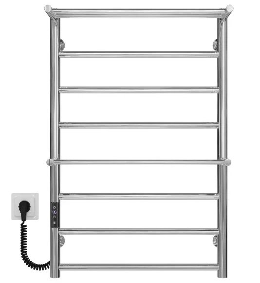 Электрический полотенцесушитель Deffi Терма Плюс П8 500х800 левое подключение JD03 хром C.TA.80.50.8.E.C.L.1