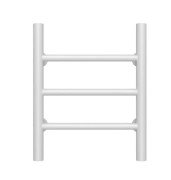 Полотенцесушитель водяной Deffi Орион П3 200х400 нижнее подключение белый C.OR.40.20.3.W.A