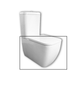 Чаша унитаза Hatria Bianca 65,5х37 см санитарная керамика белый 00Y7AE01