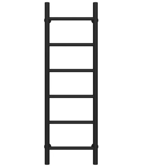 Полотенцесушитель водяной Deffi Орион П6 200х1000 боковое правое подключение черный C.OR.100.20.6.B.C