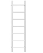 Полотенцесушитель водяной Deffi Орион П7 200х1200 нижнее подключение белый C.OR.120.20.7.W.A