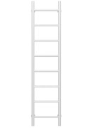 Сушка для рушників водяна Deffi Оріон П8 200х1400 нижнє підключення білий C.OR.140.20.8.W.A