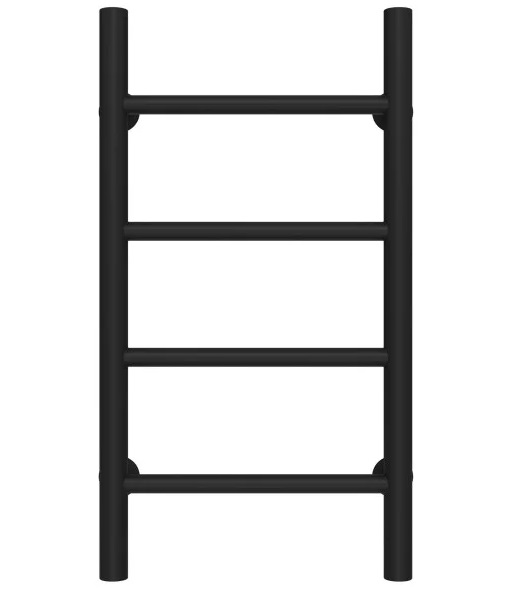 Полотенцесушитель водяной Deffi Орион П4 200х600 боковое правое подключение черный C.OR.60.20.4.B.C