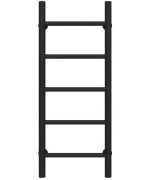 Сушка для рушників водяна Deffi Оріон П5 200х800 бічне праве підключення чорний C.OR.80.20.5.B.C