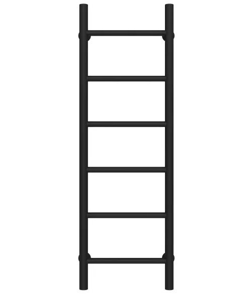 Полотенцесушитель водяной Deffi Орион П6 200х1000 боковое левое подключение черный C.OR.100.20.6.B.B