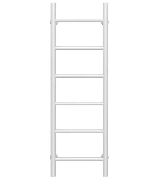 Полотенцесушитель водяной Deffi Орион П6 200х1000 боковое правое подключение белый C.OR.100.20.6.W.C