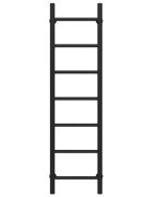 Сушка для рушників водяна Deffi Оріон П7 200х1200 бічне ліве підключення чорний C.OR.120.20.7.B.B