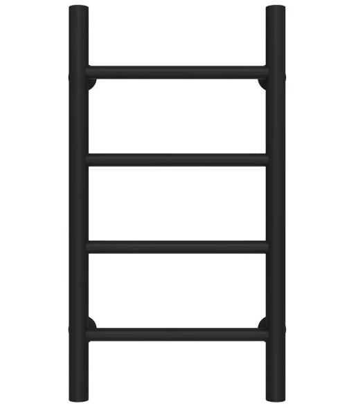 Сушка для рушників водяна Deffi Оріон П4 200х600 бічне ліве підключення чорний C.OR.60.20.4.B.B