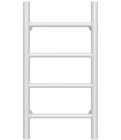 Сушка для рушників водяна Deffi Оріон П4 200х600 бічне праве підключення білий C.OR.60.20.4.W.C