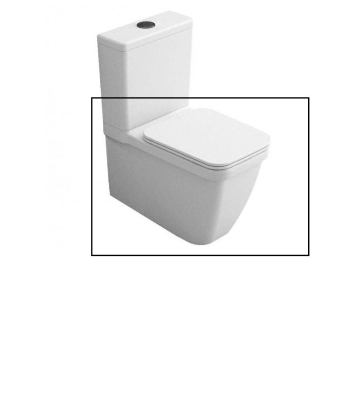 Чаша унітазу Hatria Erika Pro Q 62,5х37 см кераміка білий 00Y1BV01