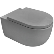 Унитаз подвесной Hatria Futura 53х35,5 см безободковый санитарная керамика цвет цемент A0Y9BA07