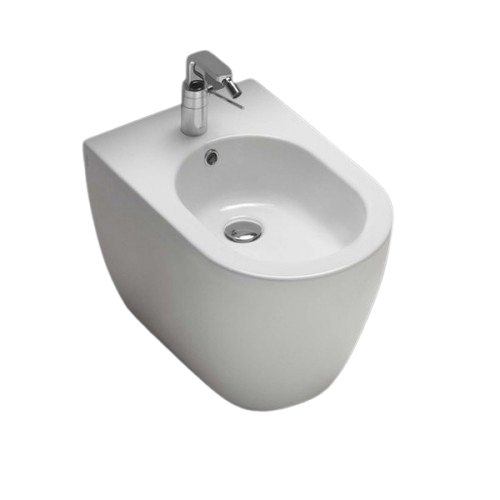 Біде підлогове Hatria Fusion 54х35 см кераміка білий 01Y0U601