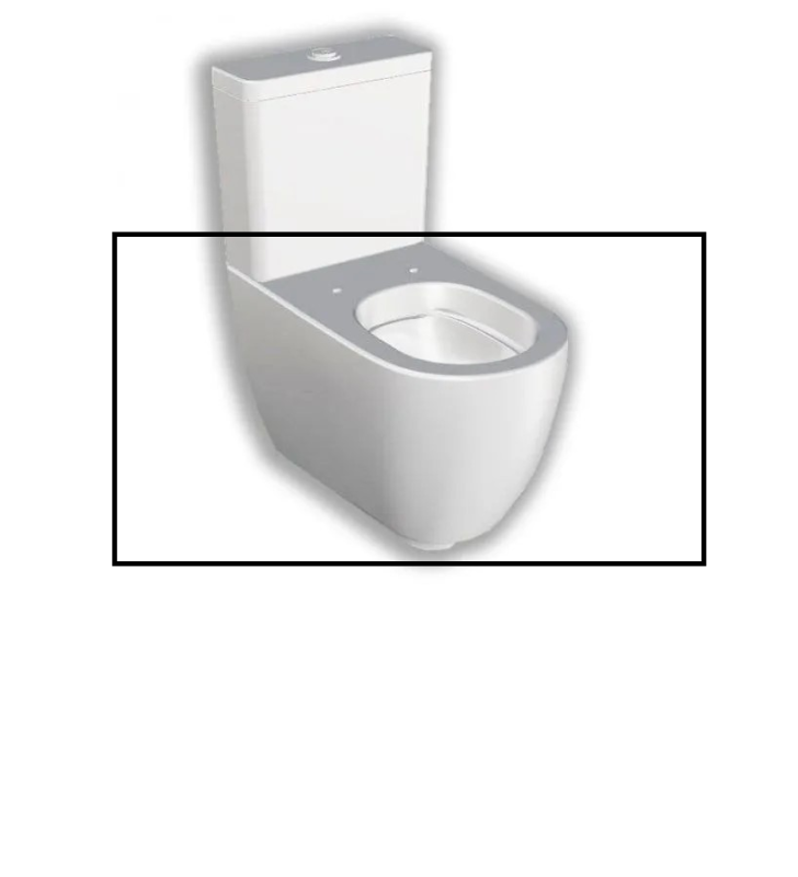 Чаша унітазу Hatria Fusion 67х38 см кераміка білий 00Y1ZB01