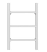 Полотенцесушитель водяной Deffi Орион П3 300х500 боковое левое подключение белый C.OR.50.30.3.W.B