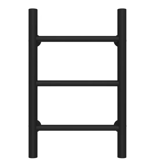 Сушка для рушників водяна Deffi Оріон П3 300х500 бічне праве підключення чорний C.OR.50.30.3.B.C