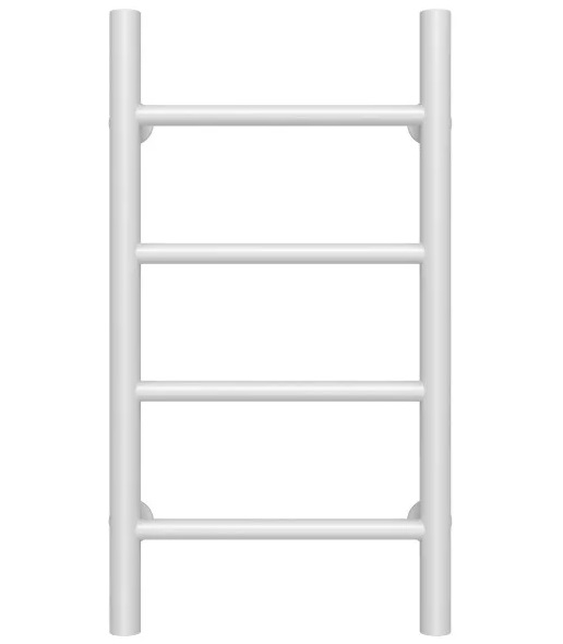 Сушка для рушників водяна Deffi Оріон П4 300х600 нижнє підключення білий C.OR.60.30.4.W.A