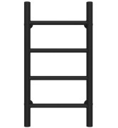 Полотенцесушитель водяной Deffi Орион П4 300х600 боковое правое подключение черный C.OR.60.30.4.B.C
