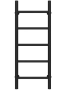 Полотенцесушитель водяной Deffi Орион П5 300х800 нижнее подключение черный C.OR.80.30.5.B.A
