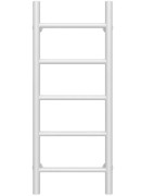 Полотенцесушитель водяной Deffi Орион П5 300х800 боковое левое подключение белый C.OR.80.30.5.W.B