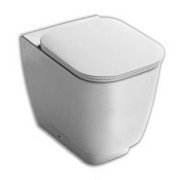 Унітаз підлоговий Hatria Fusion 48х35 см кераміка білий матовий 00YXZK01