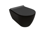 Унитаз подвесной Hatria Fusion 54х35,5 см керамика черный матовый A1Y1CC02