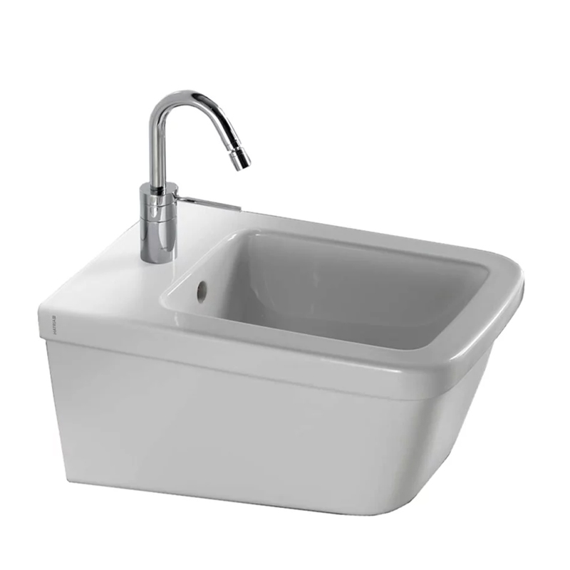 Біде для підлоги Hatria Erika Pro Q 53х35 см санітарний фарфор білий 00YXHU01