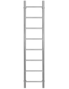 Сушка для рушників водяна Deffi Оріон П8 200х1400 бічне ліве підключення хром C.OR.140.20.8.C.B