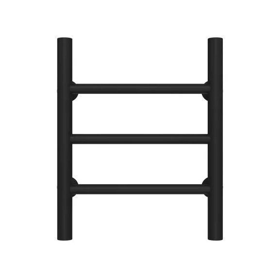 Сушка для рушників водяна Deffi Оріон П3 300х400 бічне ліве підключення чорний C.OR.40.30.3.B.B