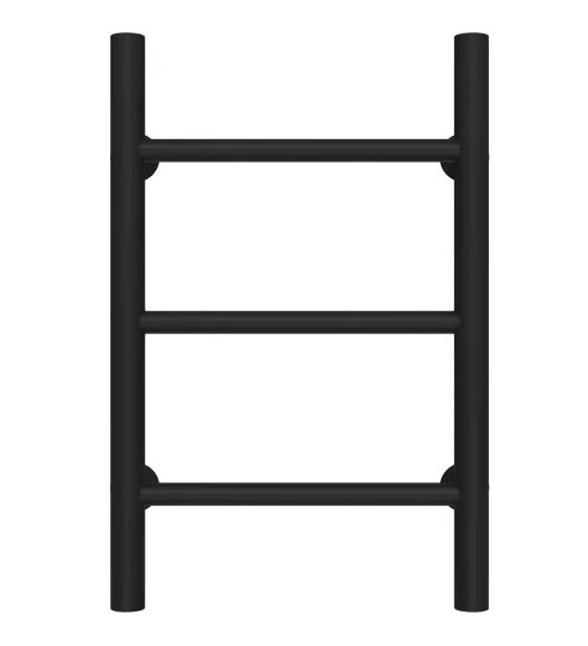 Сушка для рушників водяна Deffi Оріон П3 300х500 бічне праве підключення чорний C.OR.50.30.3.B.C