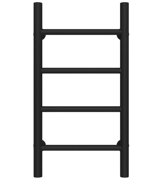 Полотенцесушитель водяной Deffi Орион П4 300х600 нижнее подключение черный C.OR.60.30.4.B.A