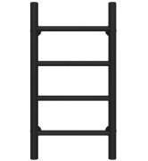 Полотенцесушитель водяной Deffi Орион П4 300х600 боковое правое подключение черный C.OR.60.30.4.B.C
