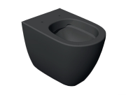 Унітаз підлоговий Hatria Fusion 54,5х35,5 см безободковий кераміка антрацит A0Y1ZA08