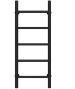 Сушка для рушників водяна Deffi Оріон П5 300х800 бічне праве підключення чорний C.OR.80.30.5.B.C