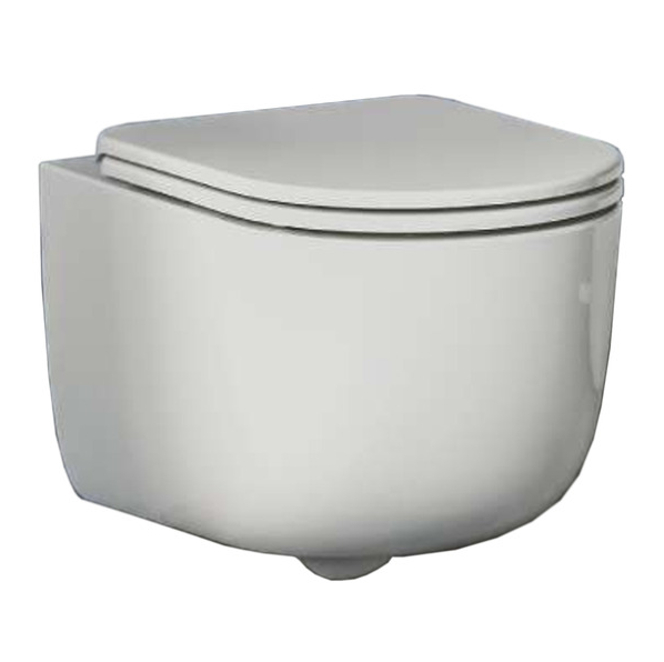 Унитаз подвесной Hatria Futura 53х35,5 см безободковый санитарная керамика белый 00Y9BA01