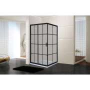 Душевая кабина Insana Domina Clear 100x100 см без поддона профиль черный/прозрачное стекло А0053606