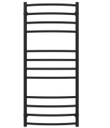 Полотенцесушитель водяной Deffi Классик Элит П12 500х1200 боковое правое подключение черный C.KE.120.50.12.B.C