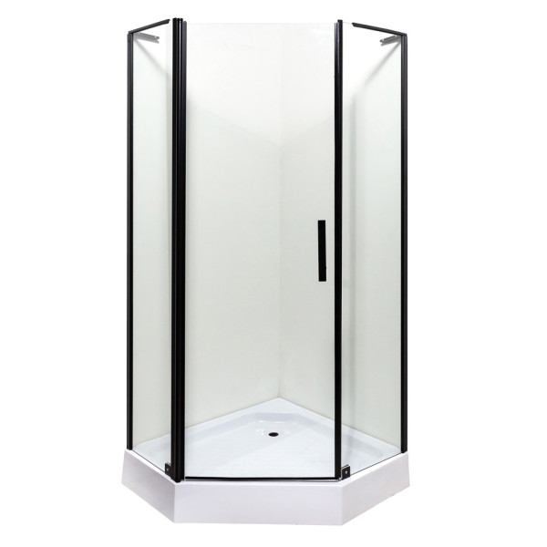 Душевая кабина Insana Ethna Black P91 90x90 см профиль черный/прозрачное стекло А0048356