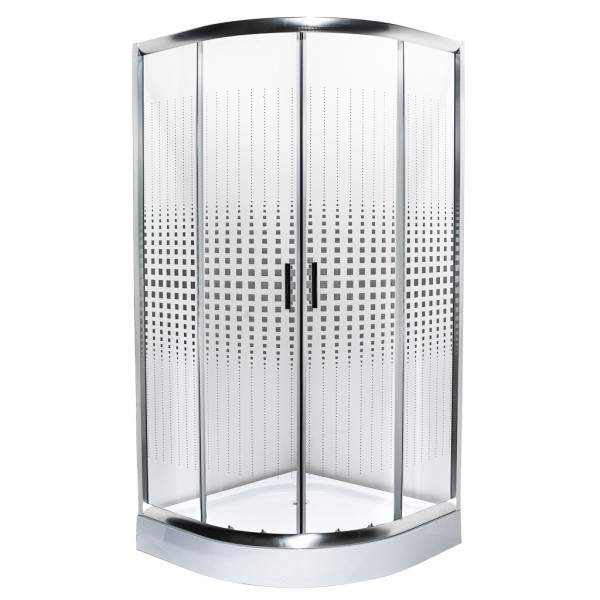 Душевая кабина Insana Geja Point 90x90 см профиль браш/стекло с рисунком А0048485