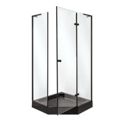 Душова кабіна Insana Romilda 100x100 см профіль чорний/скло прозоре А0051347