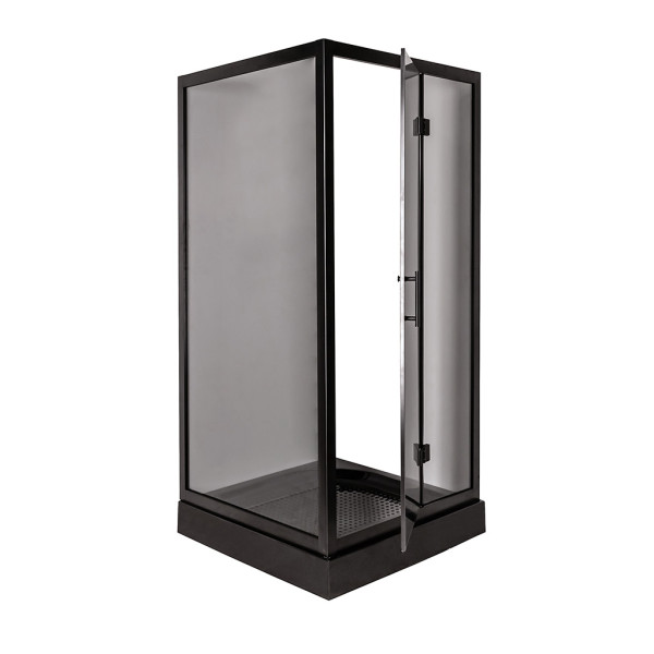 Душевая кабина Insana Chiara 100x100 см профиль черный/стекло прозрачное А0051353