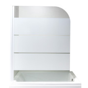 Душова шторка Insana Silva 1211 100х140 профіль сатин/скло з малюнком А0046225