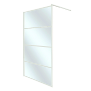 Душевая перегородка Insana Alba White 100x200 см профиль белый/стекло с узором А0051973