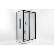 Гидромассажный бокс Insana Kira 120x80 профиль черный/прозрачное стекло А0055227