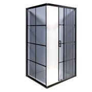 Душова кабіна Insana Domina 100x100 см без піддону профіль чорний/тоноване скло А0046222